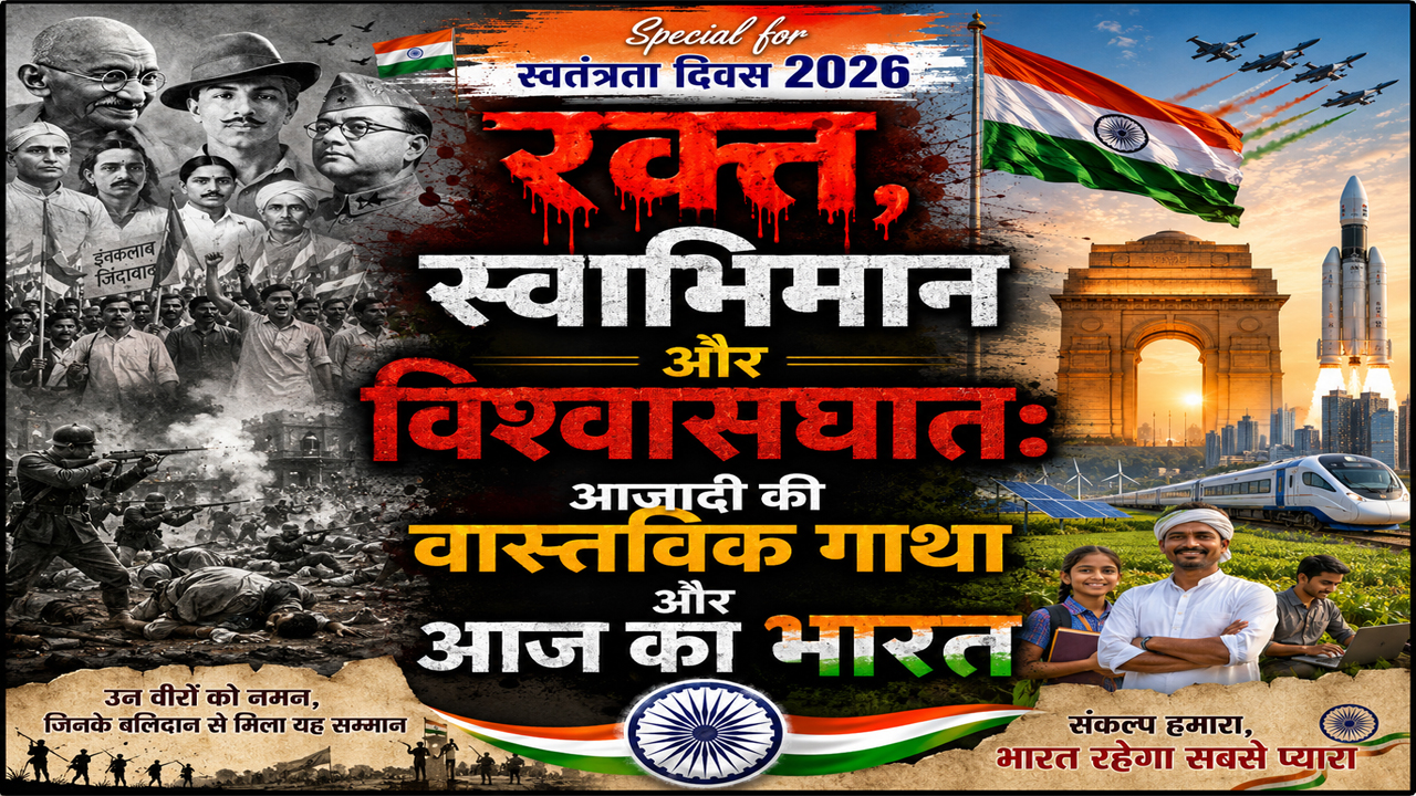 Special for Independence Day 2026: रक्त, स्वाभिमान और विश्वासघात: आज़ादी की वास्तविक गाथा और आज का भारत