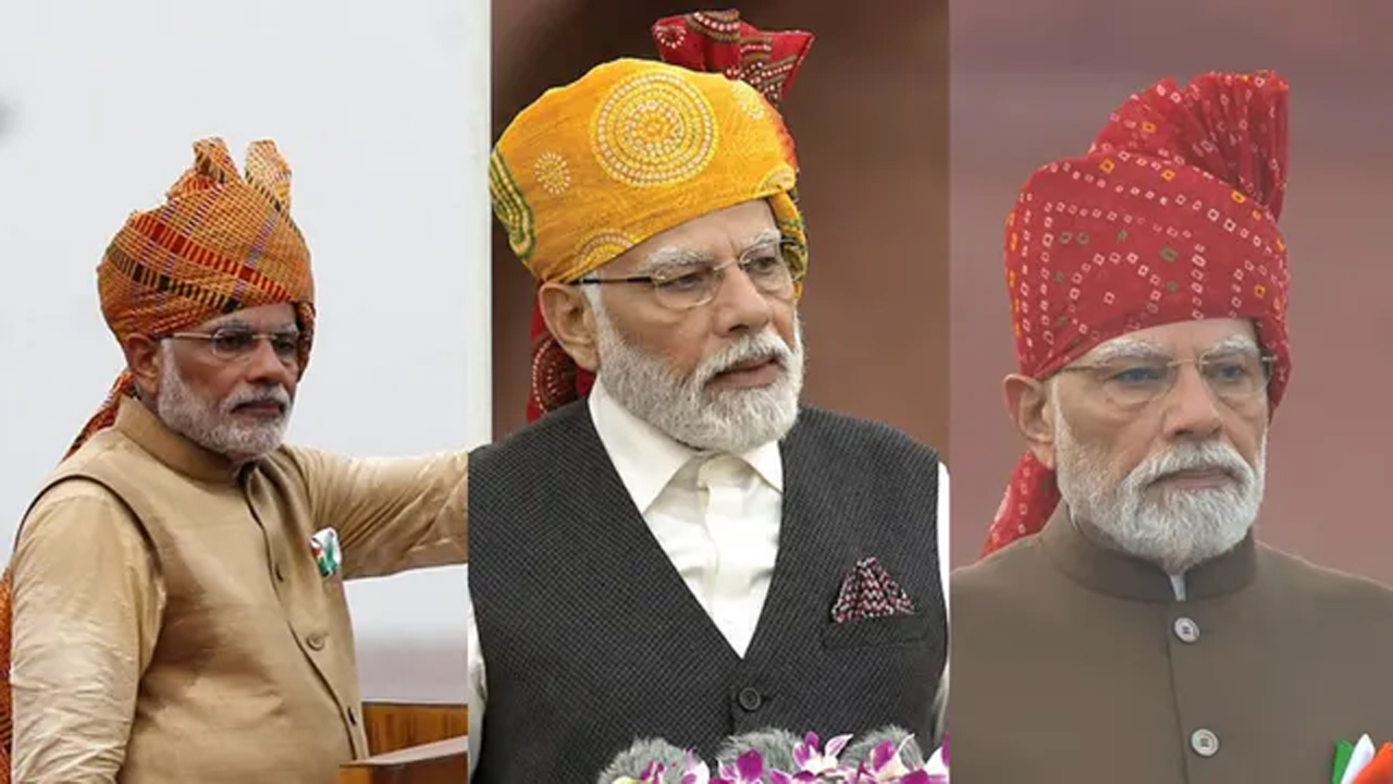 PM Modi 80th Independence Day Speech: लाल जोधपुरी बांधेज से टाई-एंड-डाई पगड़ी तक, हर साल बदला पीएम मोदी का खास अंदाज